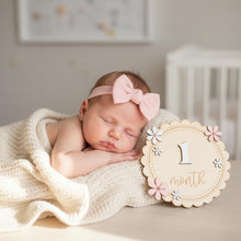 Cargar imagen en el visor de la galería, Kit de Cumplemes 1–12 Meses – Letreros Doble Cara para Fotos de Bebé