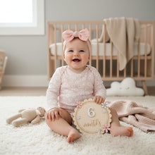 Cargar imagen en el visor de la galería, Kit de Cumplemes 1–12 Meses – Letreros Doble Cara para Fotos de Bebé