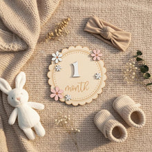 Cargar imagen en el visor de la galería, Kit de Cumplemes 1–12 Meses – Letreros Doble Cara para Fotos de Bebé