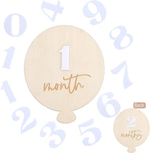 Cargar imagen en el visor de la galería, Kit de Cumplemes 1–12 Meses – Letreros Doble Cara para Fotos de Bebé