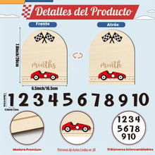 Cargar imagen en el visor de la galería, Kit de Cumplemes 1–12 Meses – Letreros Doble Cara para Fotos de Bebé