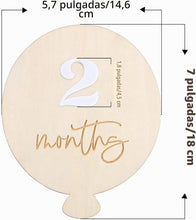 Cargar imagen en el visor de la galería, Kit de Cumplemes 1–12 Meses – Letreros Doble Cara para Fotos de Bebé
