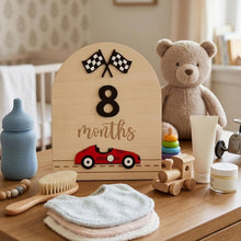 Cargar imagen en el visor de la galería, Kit de Cumplemes 1–12 Meses – Letreros Doble Cara para Fotos de Bebé
